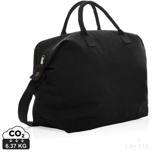 Kezar AWARE™ 500gsm gerecycled canvas deluxe weekendtas zwart