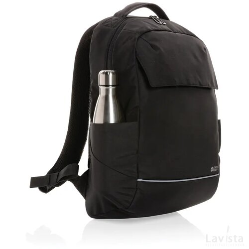 Swiss Peak Brooke AWARE™ RPET daily 15.6" laptop rugzak zwart