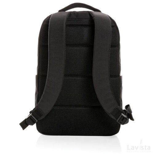 Swiss Peak Brooke AWARE™ RPET daily 15.6" laptop rugzak zwart