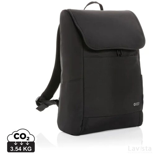 Swiss Peak Fern AWARE™ RPET allover zip 15" laptop rugzak zwart