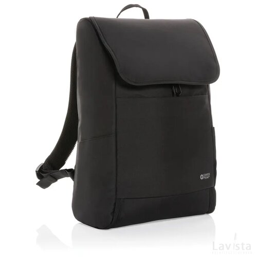Swiss Peak Fern AWARE™ RPET allover zip 15" laptop rugzak zwart