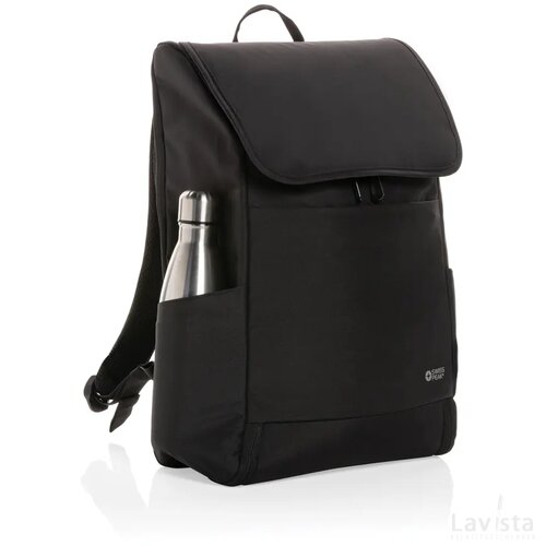 Swiss Peak Fern AWARE™ RPET allover zip 15" laptop rugzak zwart