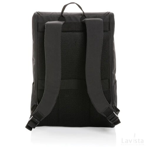 Swiss Peak Fern AWARE™ RPET allover zip 15" laptop rugzak zwart