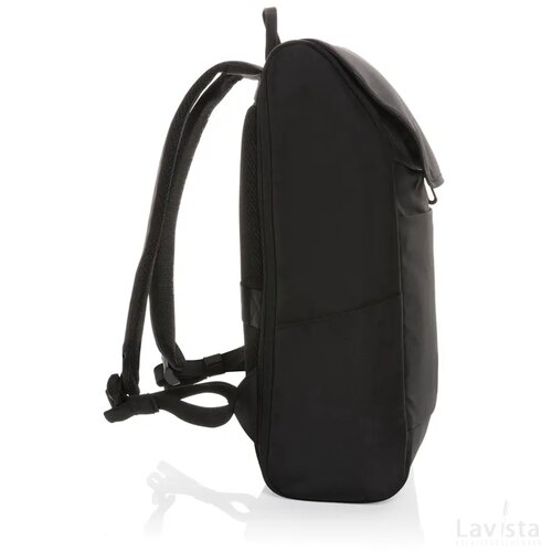 Swiss Peak Fern AWARE™ RPET allover zip 15" laptop rugzak zwart