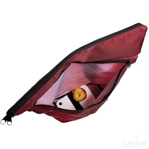 Dillon AWARE™ RPET lichtgewicht opvouwbare rugzak rood