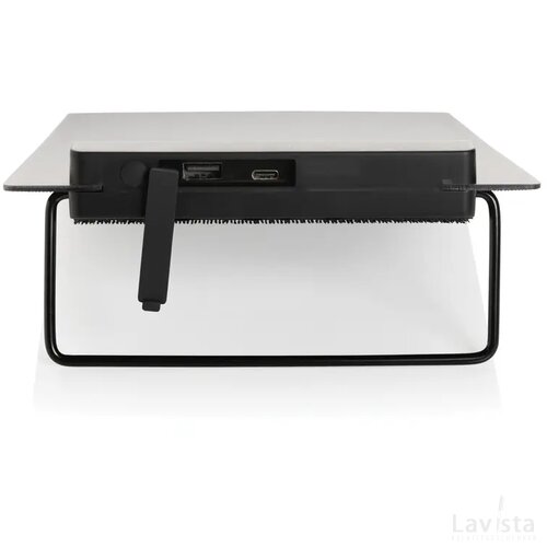 Pedro AWARE™ RPET deluxe rugzak met 5W solar panel zwart