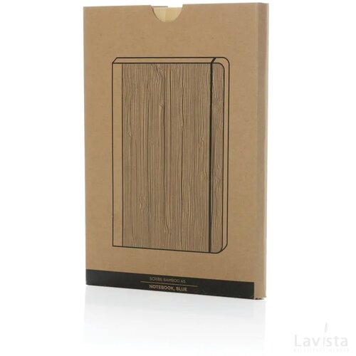 Scribe bamboe A5 Notitieboek blauw