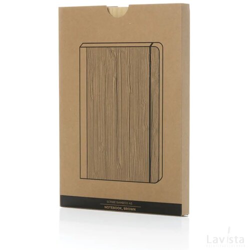 Scribe bamboe A5 Notitieboek bruin