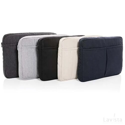 Laluka AWARE™ gerecycled katoenen 15,6 inch laptophoes grijs