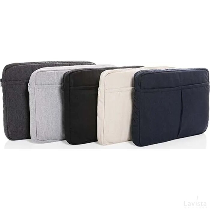 Laluka AWARE™ gerecycled katoenen 15,6 inch laptophoes grijs