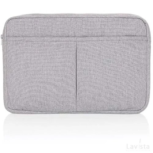 Laluka AWARE™ gerecycled katoenen 15,6 inch laptophoes grijs