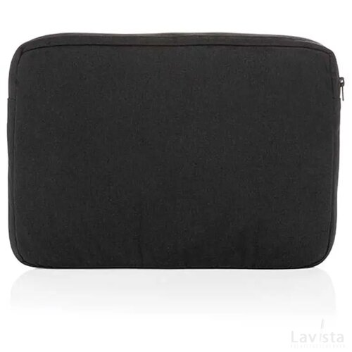 Laluka AWARE™ gerecycled katoenen 15,6 inch laptophoes zwart