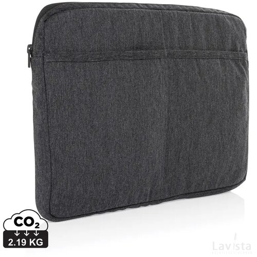 Laluka AWARE™ gerecycled katoenen 15,6 inch laptophoes antraciet