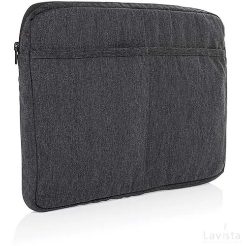Laluka AWARE™ gerecycled katoenen 15,6 inch laptophoes antraciet