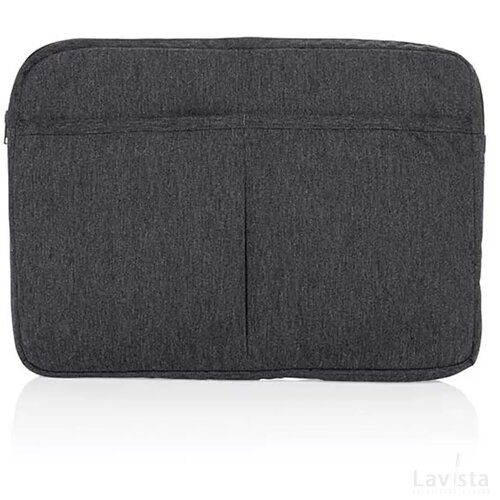 Laluka AWARE™ gerecycled katoenen 15,6 inch laptophoes antraciet