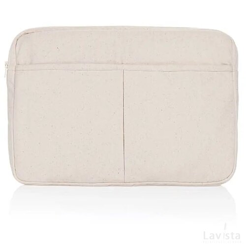 Laluka AWARE™ gerecycled katoenen 15,6 inch laptophoes gebroken wit