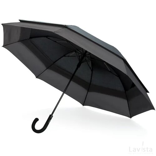 Swiss Peak AWARE™ 23" tot 27" uitschuifbare paraplu zwart
