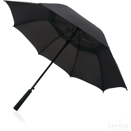 Swiss peak AWARE™ Tornado 23” stormparaplu zwart
