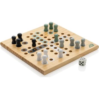 Claire houten mens erger je niet-spel bruin