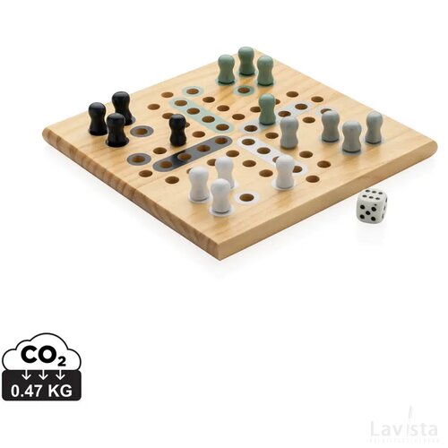 Claire houten mens erger je niet-spel bruin