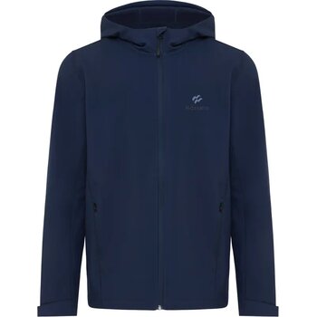 Iqoniq Makalu gerecycled polyester softshell jas donkerblauw