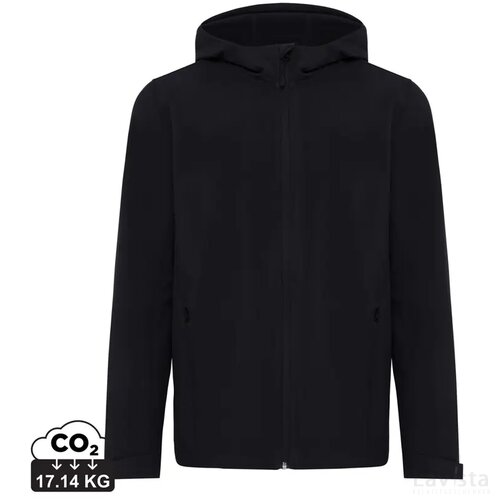 Iqoniq Makalu gerecycled polyester softshell jas zwart