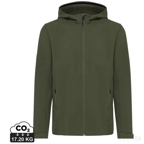 Iqoniq Makalu gerecycled polyester softshell jas khaki