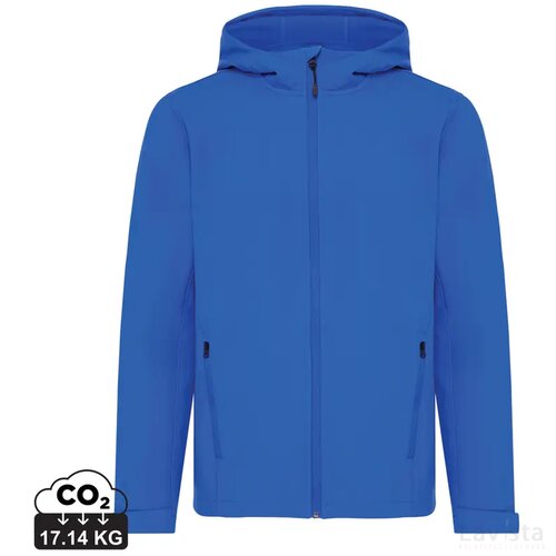 Iqoniq Makalu gerecycled polyester softshell jas royal blue
