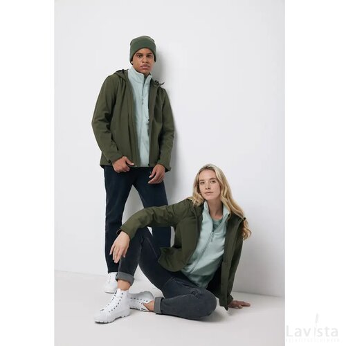 Iqoniq Makalu gerecycled polyester softshell jas khaki