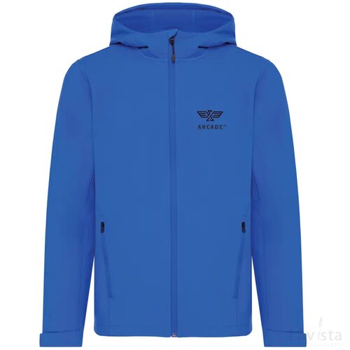 Iqoniq Makalu gerecycled polyester softshell jas royal blue