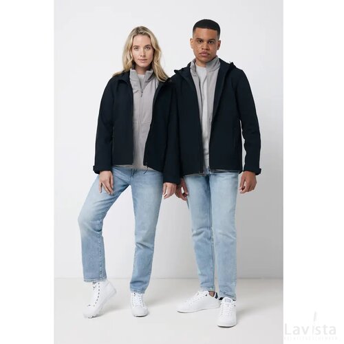 Iqoniq Makalu gerecycled polyester softshell jas zwart