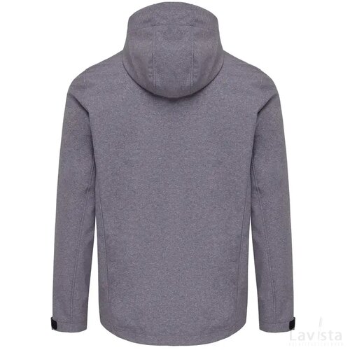 Iqoniq Makalu gerecycled polyester softshell jas vulcano heather grey