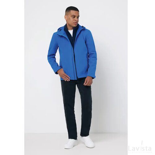 Iqoniq Makalu gerecycled polyester softshell jas royal blue