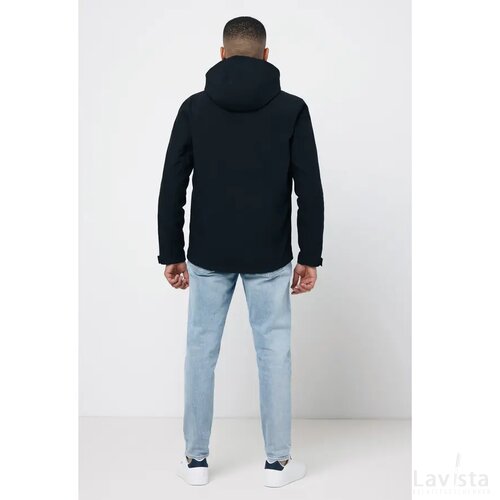 Iqoniq Makalu gerecycled polyester softshell jas zwart