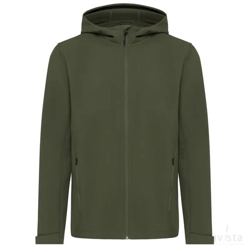 Iqoniq Makalu gerecycled polyester softshell jas khaki