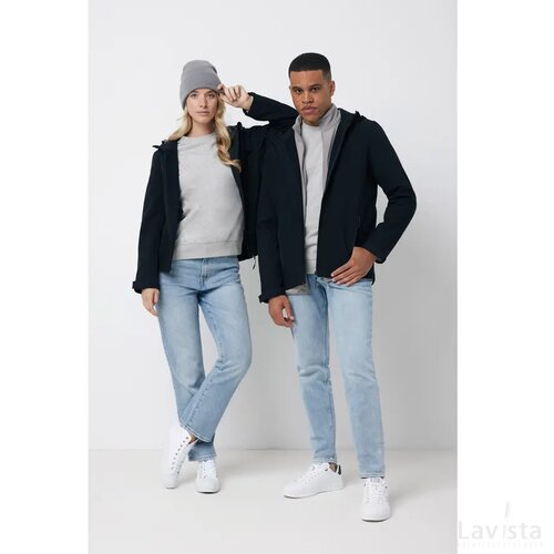 Iqoniq Makalu dames recycled polyester softshell jas zwart