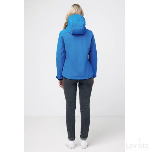Iqoniq Makalu dames recycled polyester softshell jas royal blue