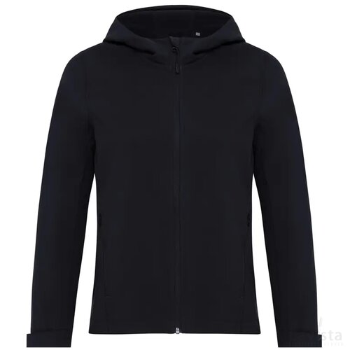 Iqoniq Makalu dames recycled polyester softshell jas zwart