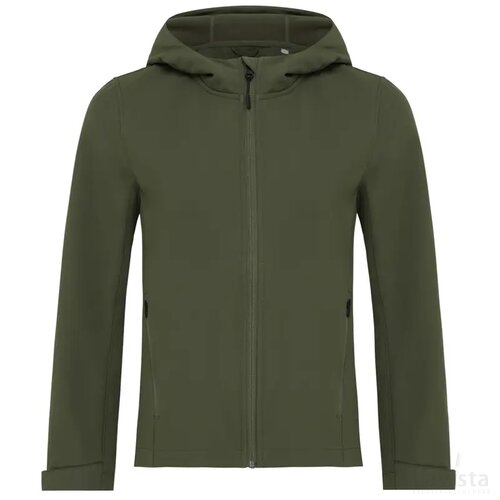 Iqoniq Makalu dames recycled polyester softshell jas khaki