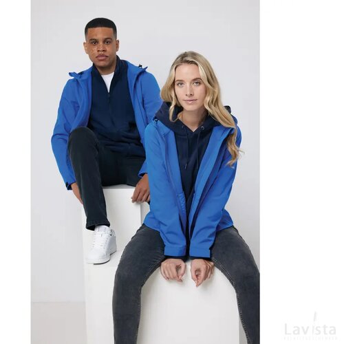 Iqoniq Makalu dames recycled polyester softshell jas royal blue