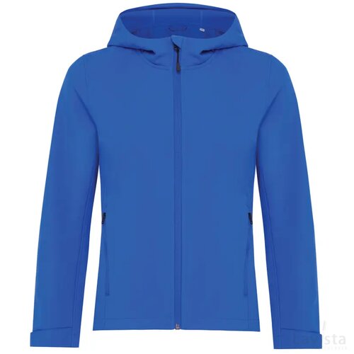 Iqoniq Makalu dames recycled polyester softshell jas royal blue
