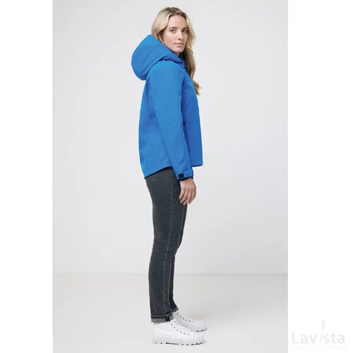 Iqoniq Makalu dames recycled polyester softshell jas royal blue