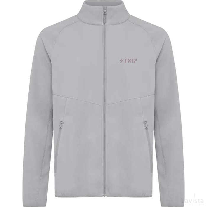Iqoniq Talung gerecycled polyester fleece jas met rits storm grey