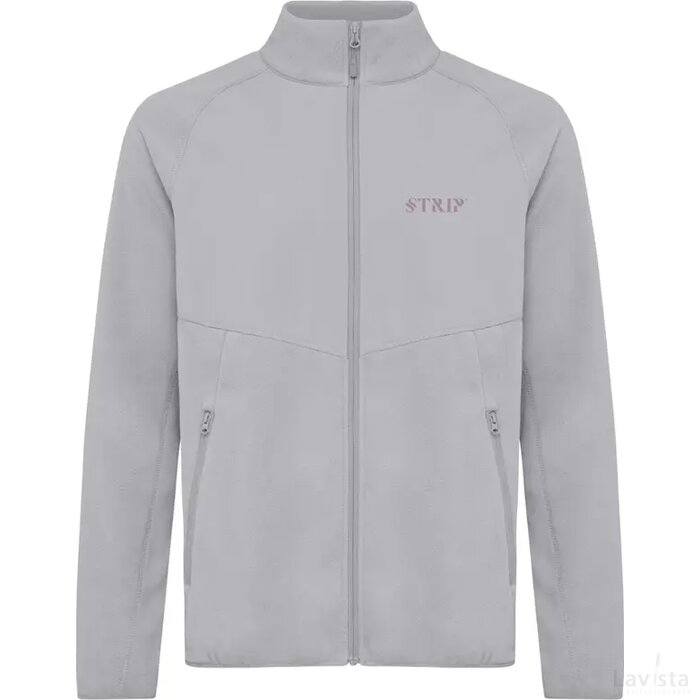 Iqoniq Talung gerecycled polyester fleece jas met rits storm grey