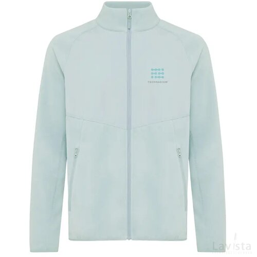 Iqoniq Talung gerecycled polyester fleece jas met rits iceberg green