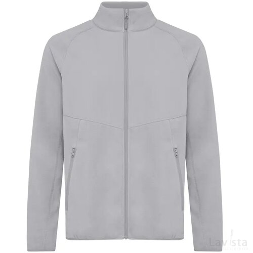 Iqoniq Talung gerecycled polyester fleece jas met rits storm grey