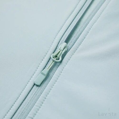 Iqoniq Talung gerecycled polyester fleece jas met rits iceberg green
