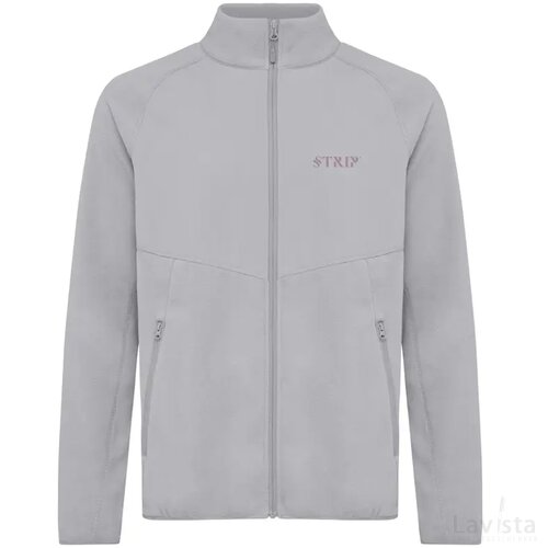 Iqoniq Talung gerecycled polyester fleece jas met rits storm grey