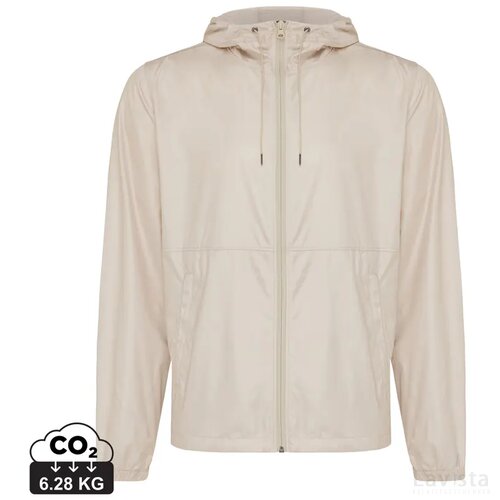 Iqoniq Logan gerecycled polyester lichtgewicht jas beige