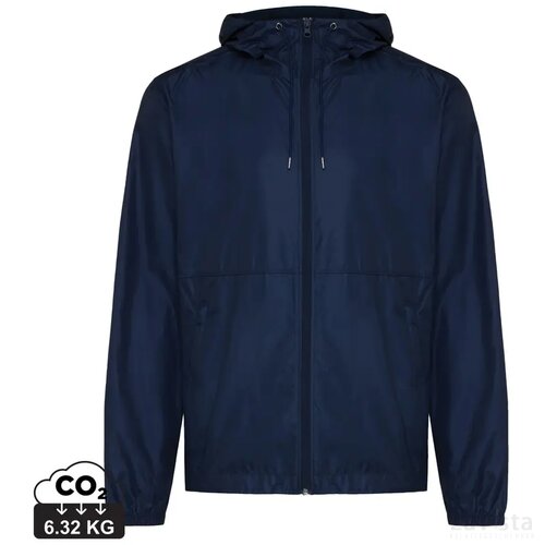 Iqoniq Logan gerecycled polyester lichtgewicht jas donkerblauw